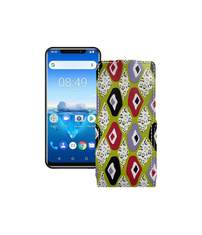 Чохол-флип з екошкіри для телефону Oukitel C12 Pro