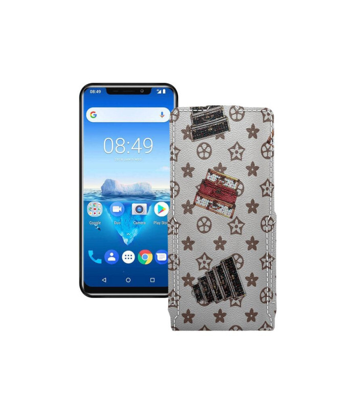 Чохол-флип з екошкіри для телефону Oukitel C12 Pro