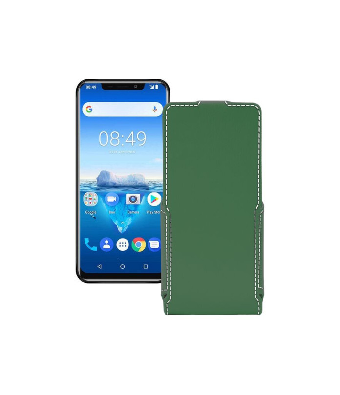 Чохол-флип з екошкіри для телефону Oukitel C12 Pro