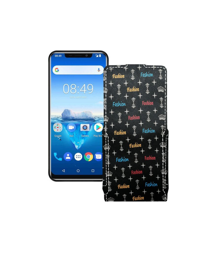 Чохол-флип з екошкіри для телефону Oukitel C12 Pro