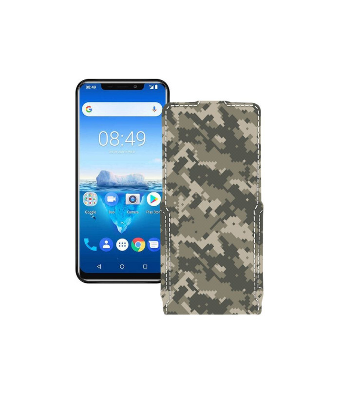 Чохол-флип з екошкіри для телефону Oukitel C12 Pro