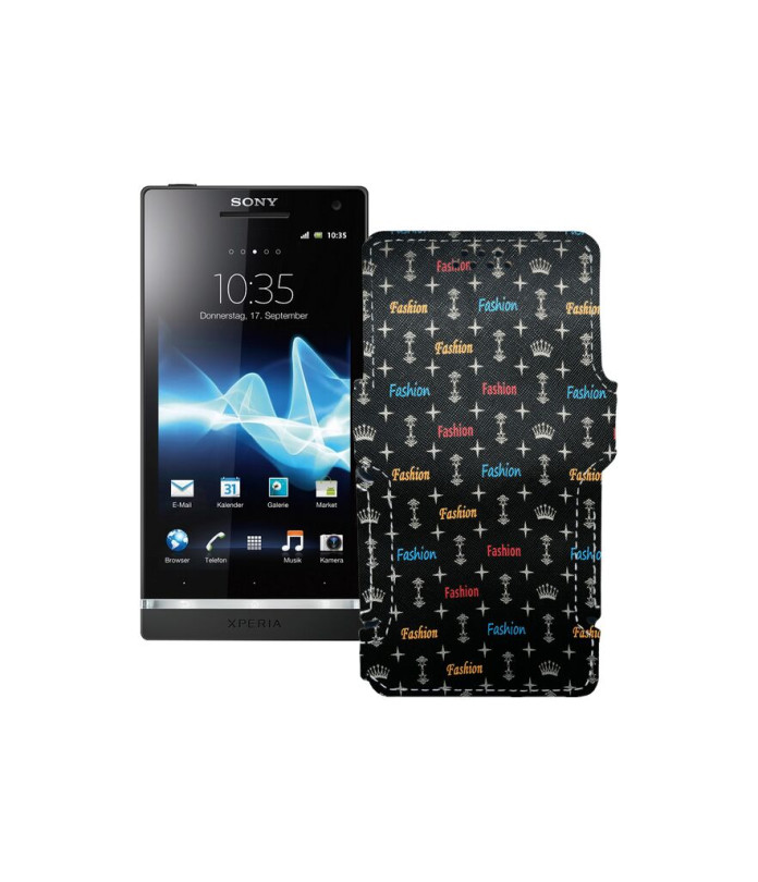 Чохол-книжка з екошкіри для телефону Sony Xperia С С2305