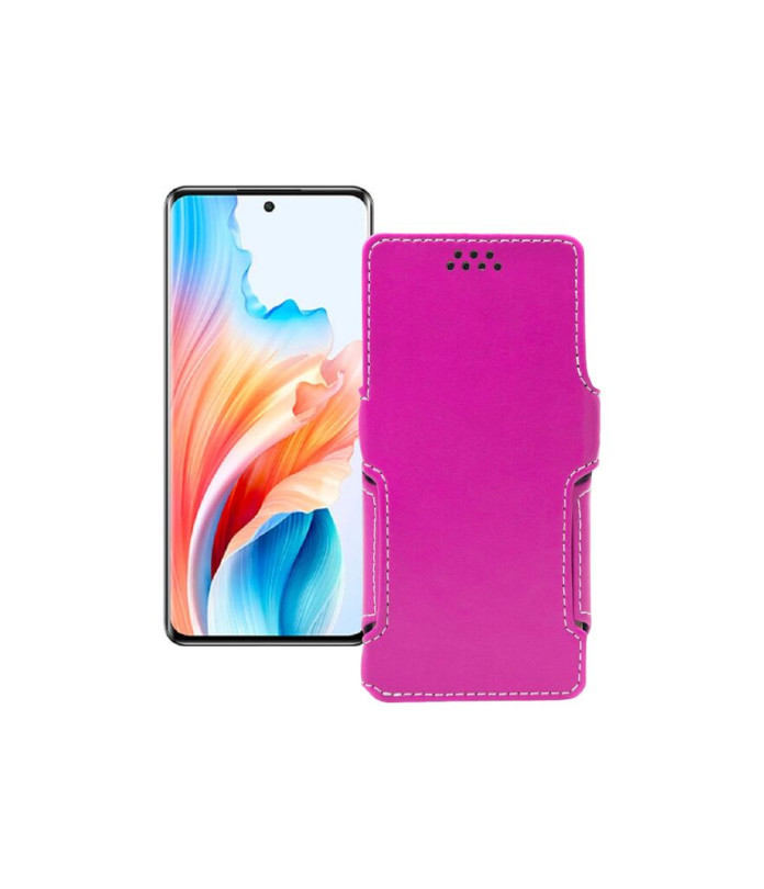 Чохол-книжка з екошкіри для телефону OPPO A2 Pro