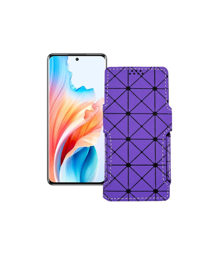 Чохол-книжка з екошкіри для телефону OPPO A2 Pro