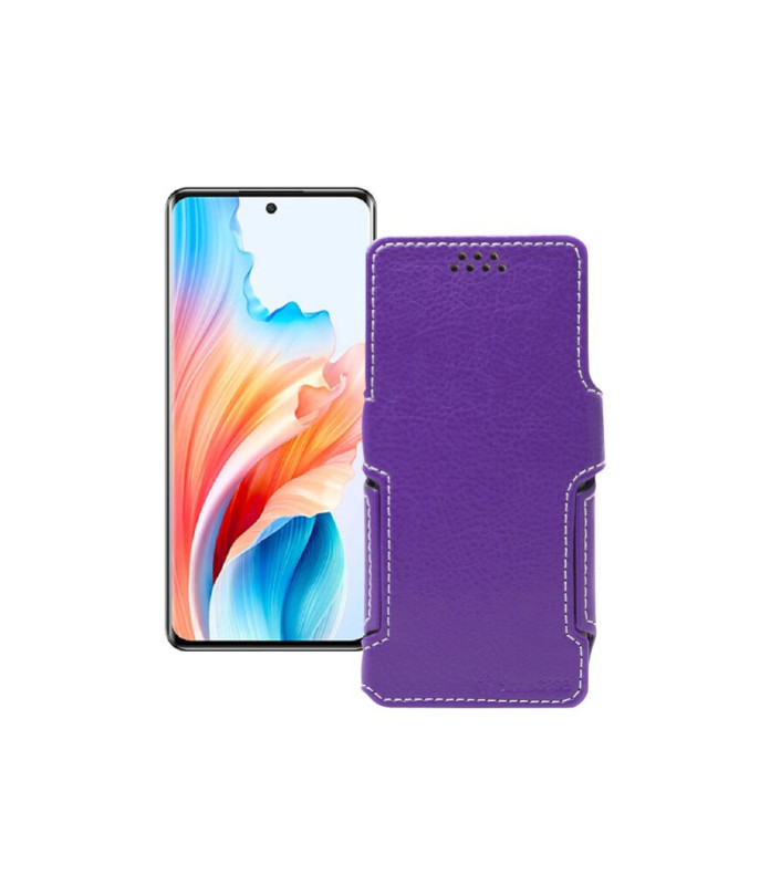 Чохол-книжка з екошкіри для телефону OPPO A2 Pro