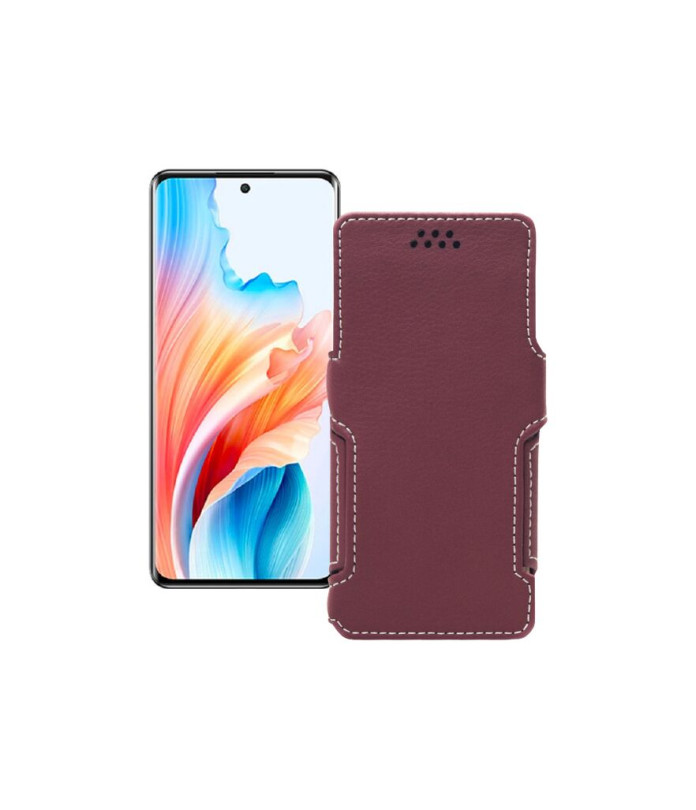 Чохол-книжка з екошкіри для телефону OPPO A2 Pro