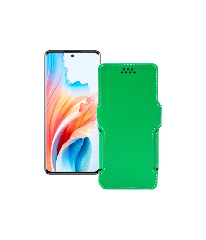 Чохол-книжка з екошкіри для телефону OPPO A2 Pro