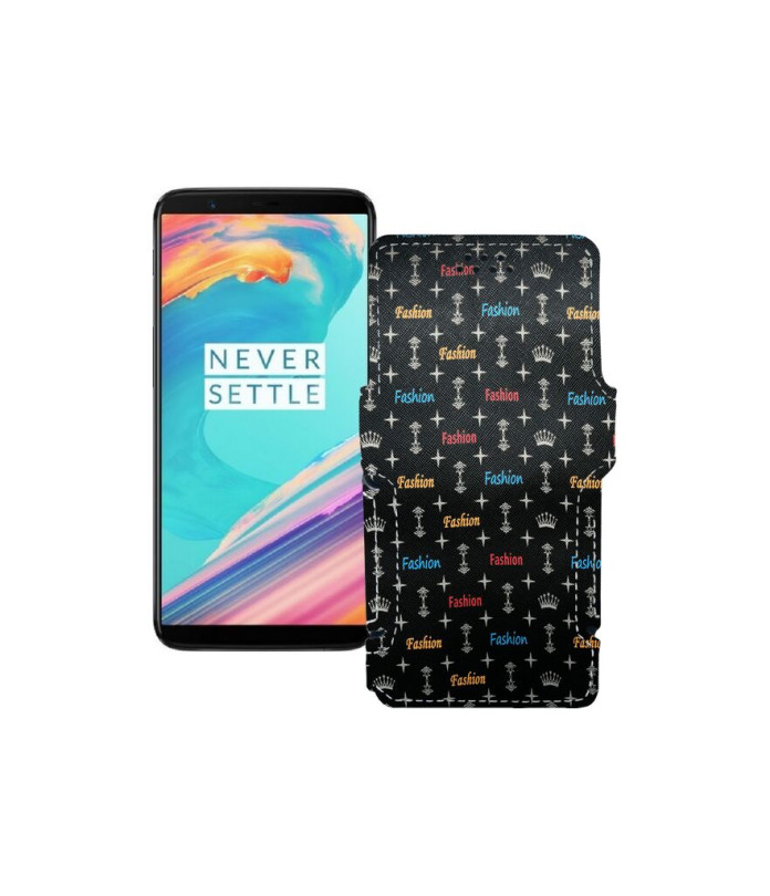 Чохол-книжка з екошкіри для телефону OnePlus 5T