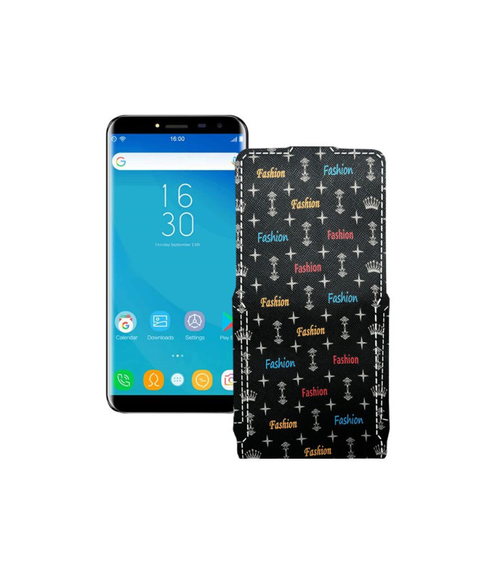 Чохол-флип з екошкіри для телефону Oukitel C8