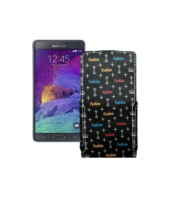 Чохол-флип з екошкіри для телефону Samsung Galaxy Note 4 (N910)