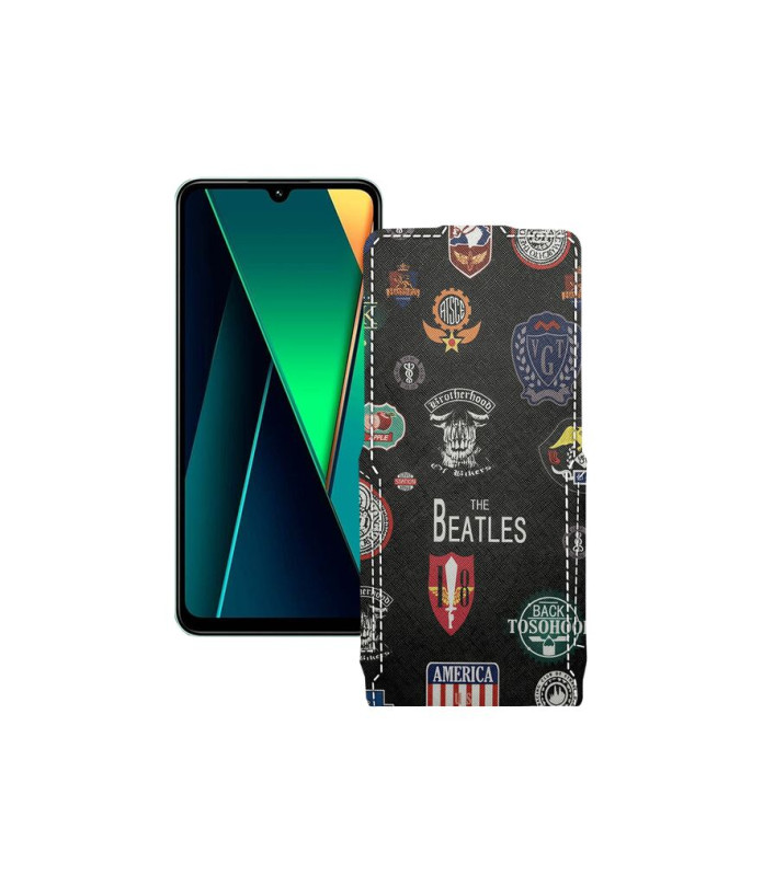 Чохол-флип з екошкіри для телефону Xiaomi Poco C75 5G