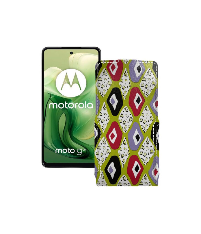 Чохол-флип з екошкіри для телефону Motorola Moto G24