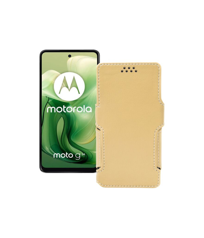 Чохол-книжка з екошкіри для телефону Motorola Moto G24