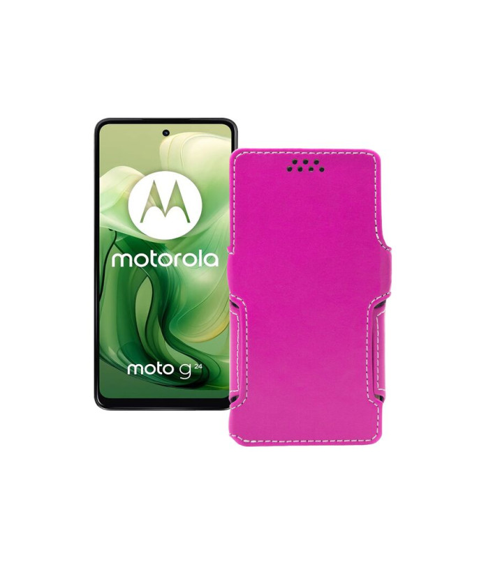 Чохол-книжка з екошкіри для телефону Motorola Moto G24