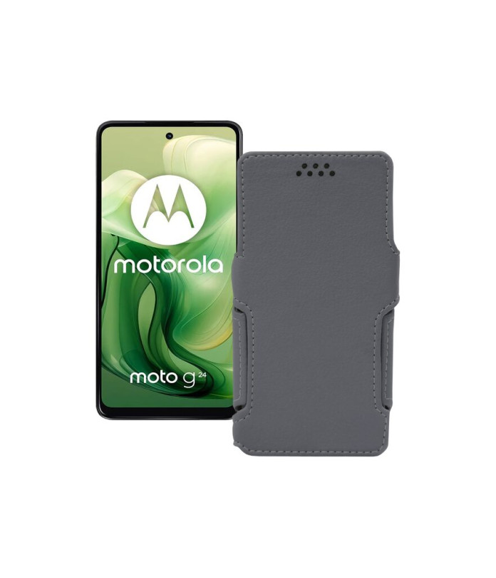 Чохол-книжка з екошкіри для телефону Motorola Moto G24