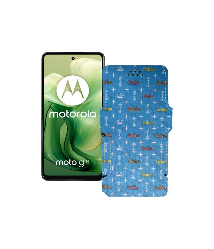 Чохол-книжка з екошкіри для телефону Motorola Moto G24