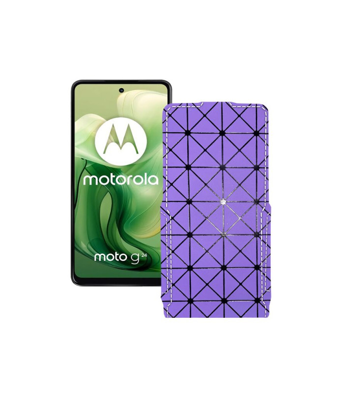 Чохол-флип з екошкіри для телефону Motorola Moto G24