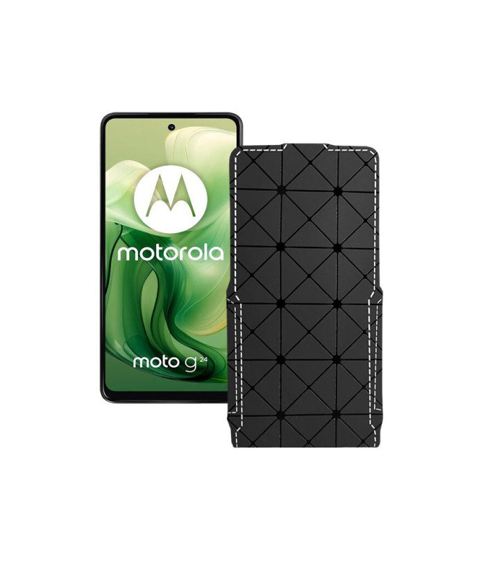 Чохол-флип з екошкіри для телефону Motorola Moto G24