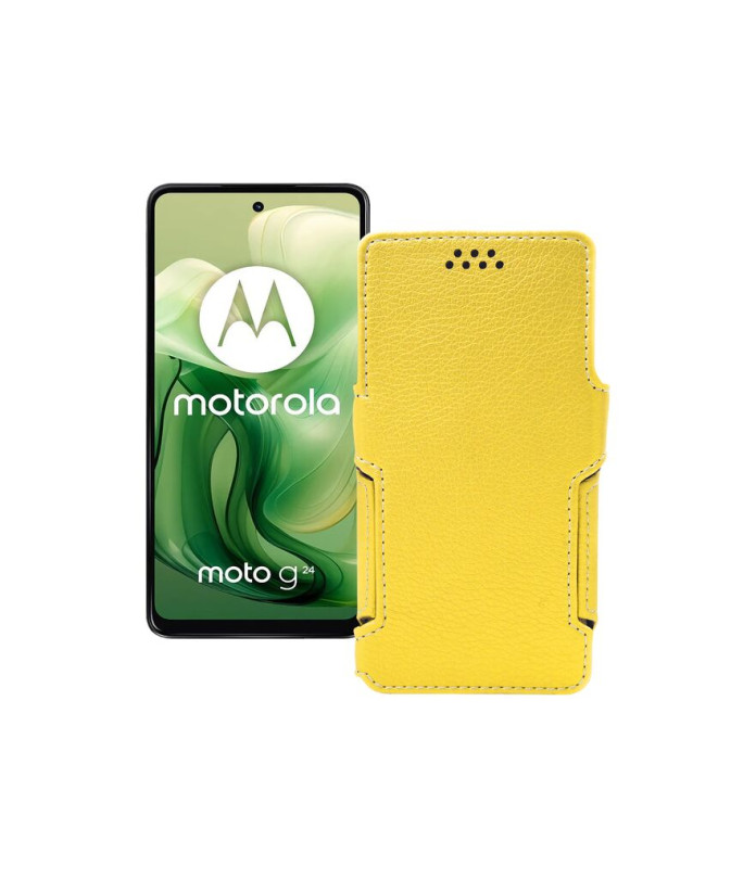 Чохол-книжка з екошкіри для телефону Motorola Moto G24