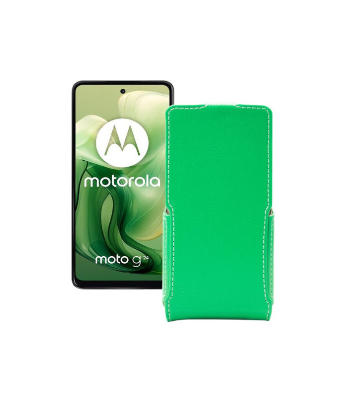 Чохол-флип з екошкіри для телефону Motorola Moto G24