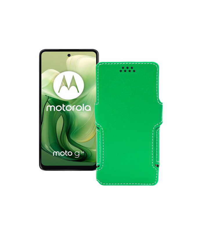 Чохол-книжка з екошкіри для телефону Motorola Moto G24