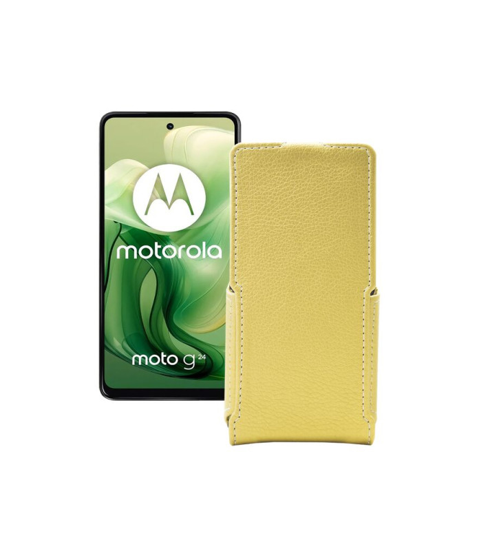 Чохол-флип з екошкіри для телефону Motorola Moto G24