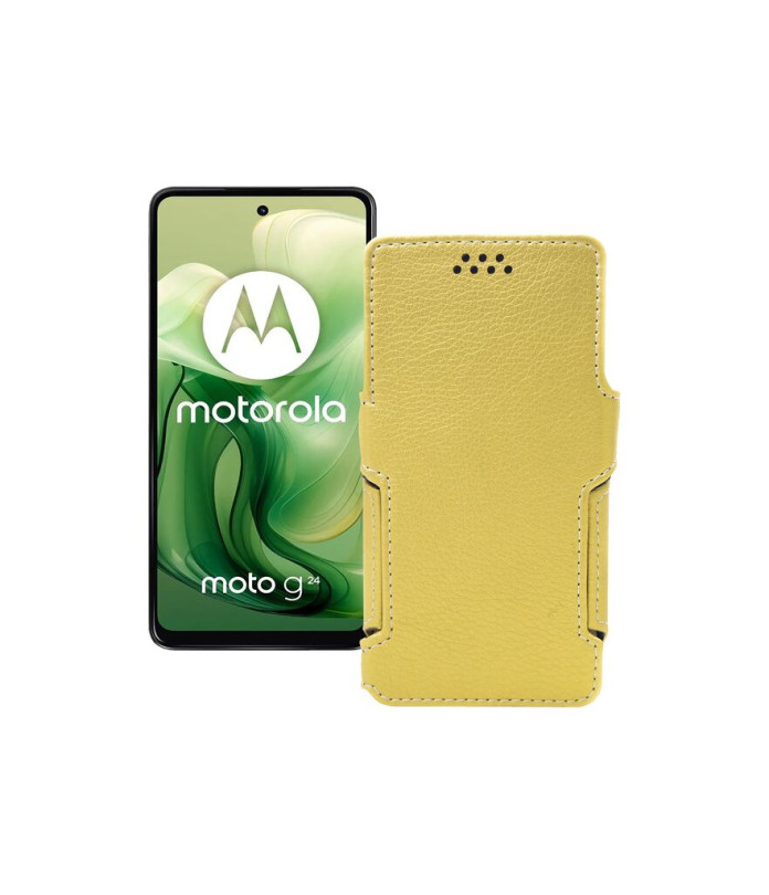 Чохол-книжка з екошкіри для телефону Motorola Moto G24