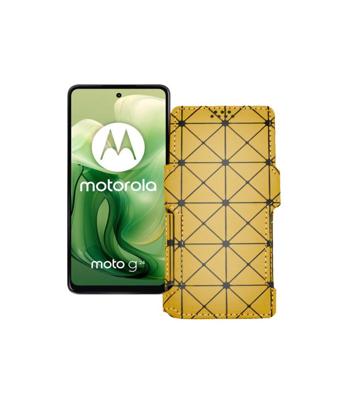 Чохол-книжка з екошкіри для телефону Motorola Moto G24