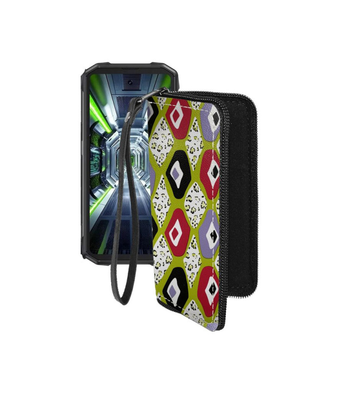 Чохол-гаманець з екошкіри для телефону Cubot King Kong Mini 4