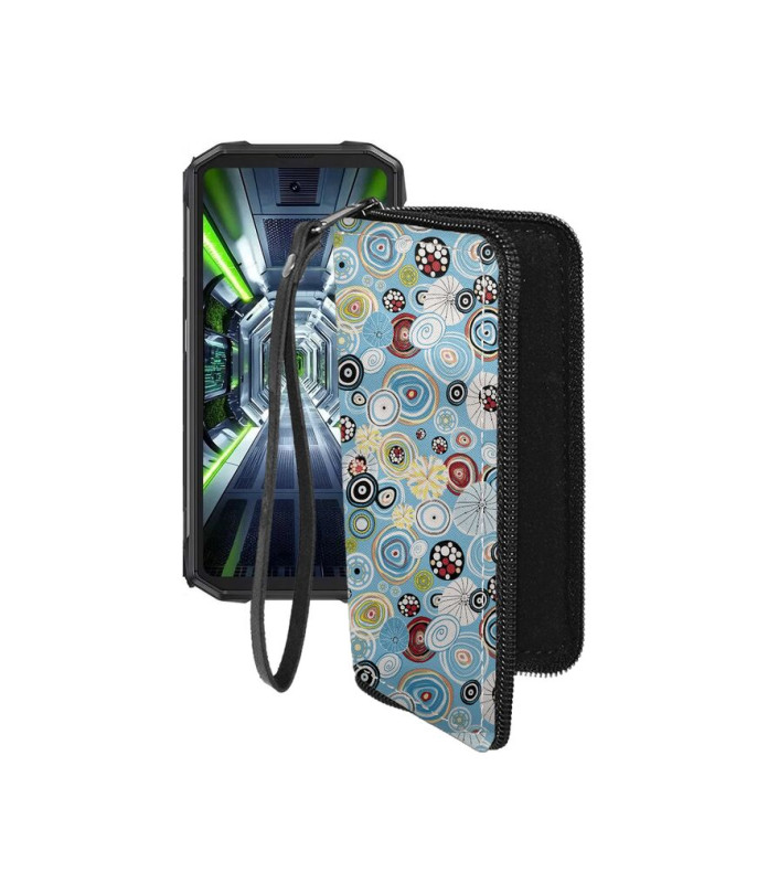 Чохол-гаманець з екошкіри для телефону Cubot King Kong Mini 4