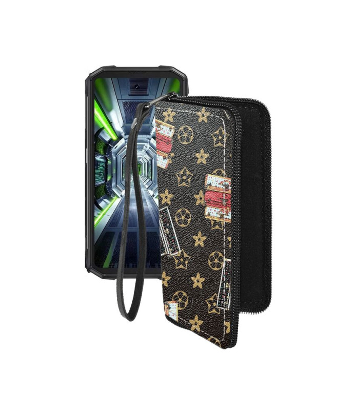 Чохол-гаманець з екошкіри для телефону Cubot King Kong Mini 4