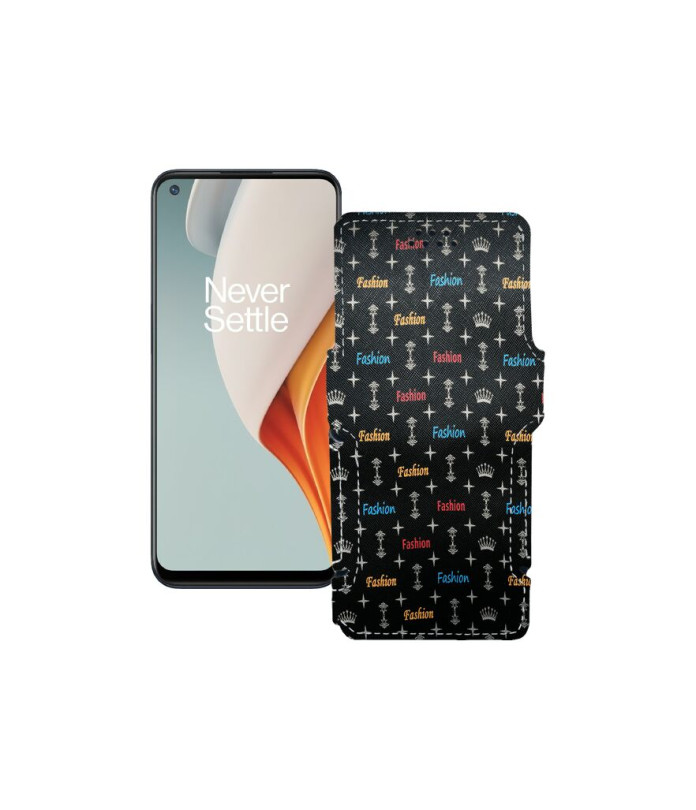 Чохол-книжка з екошкіри для телефону OnePlus Nord N100 2020