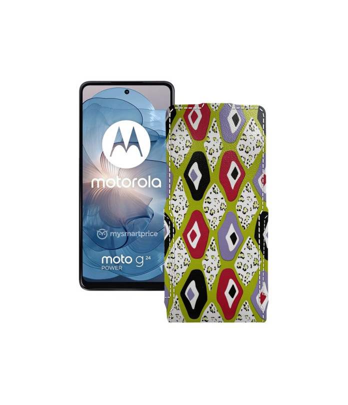 Чохол-флип з екошкіри для телефону Motorola Moto G24 Power