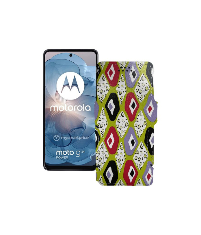 Чохол-книжка з екошкіри для телефону Motorola Moto G24 Power