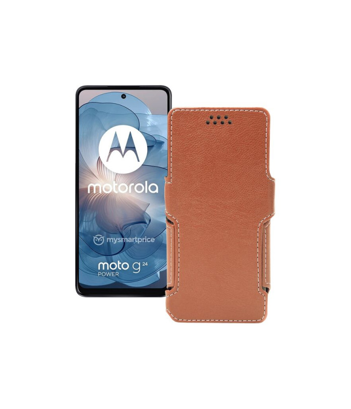 Чохол-книжка з екошкіри для телефону Motorola Moto G24 Power