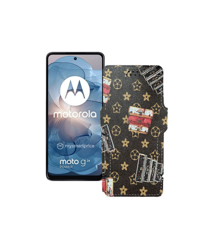 Чохол-книжка з екошкіри для телефону Motorola Moto G24 Power