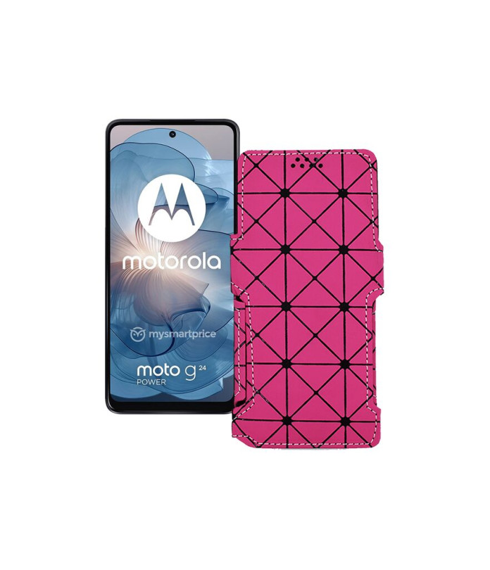 Чохол-книжка з екошкіри для телефону Motorola Moto G24 Power