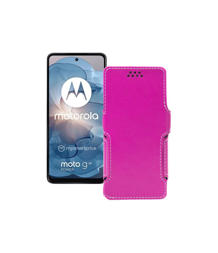 Чохол-книжка з екошкіри для телефону Motorola Moto G24 Power