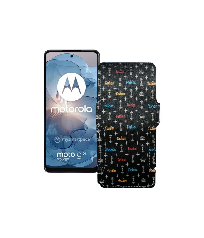 Чохол-книжка з екошкіри для телефону Motorola Moto G24 Power