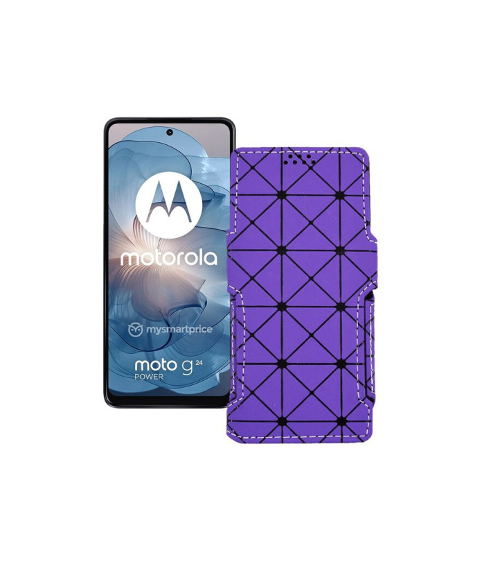 Чохол-книжка з екошкіри для телефону Motorola Moto G24 Power