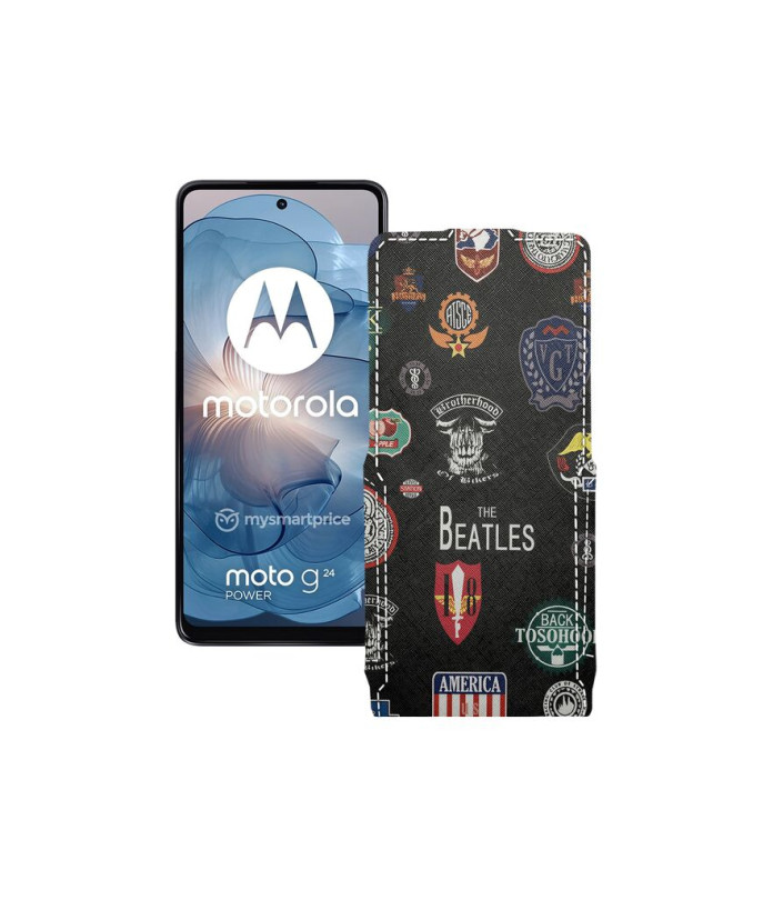 Чохол-флип з екошкіри для телефону Motorola Moto G24 Power