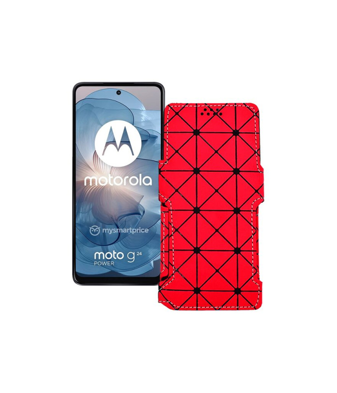 Чохол-книжка з екошкіри для телефону Motorola Moto G24 Power