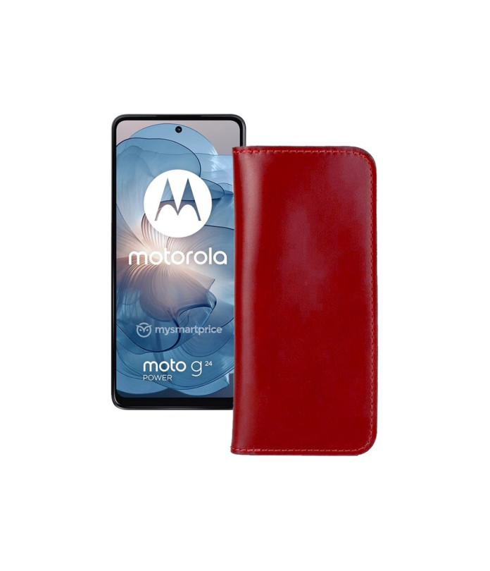 Портмоне з шкіри для телефону Motorola Moto G24 Power