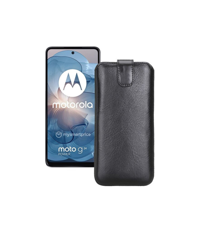 Витяжка з екошкіри для телефону Motorola Moto G24 Power