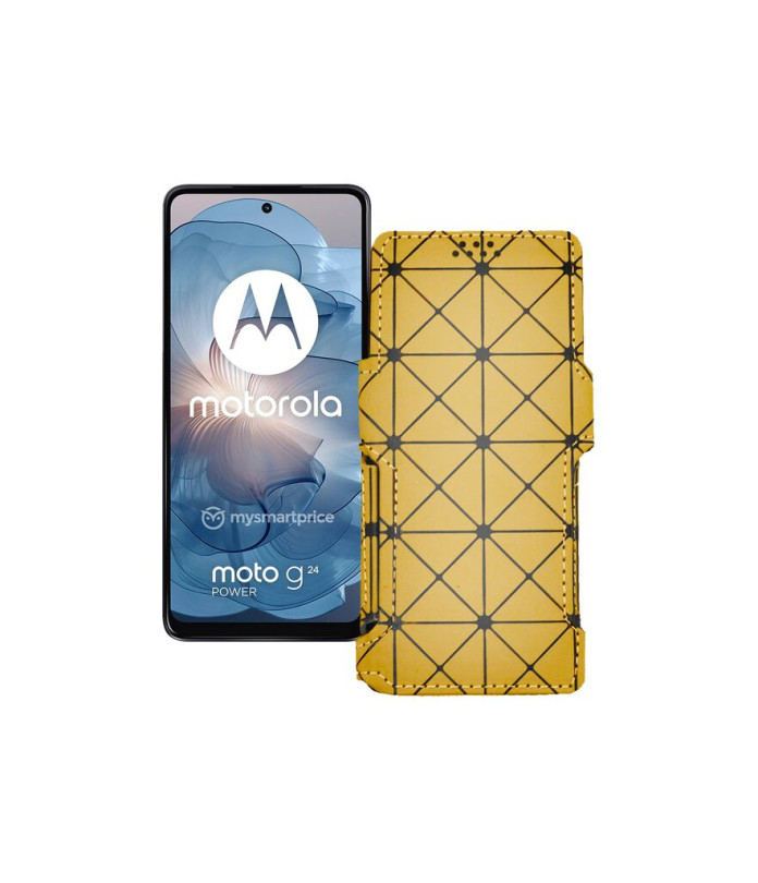 Чохол-книжка з екошкіри для телефону Motorola Moto G24 Power