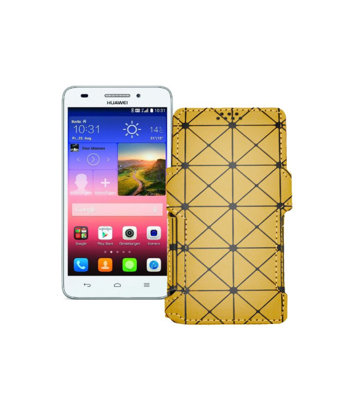 Чохол-книжка з екошкіри для телефону Huawei Ascend G620s