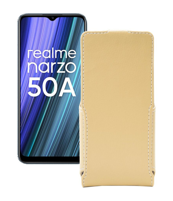 Чохол-флип з екошкіри для телефону Realme Narzo 50A 2021