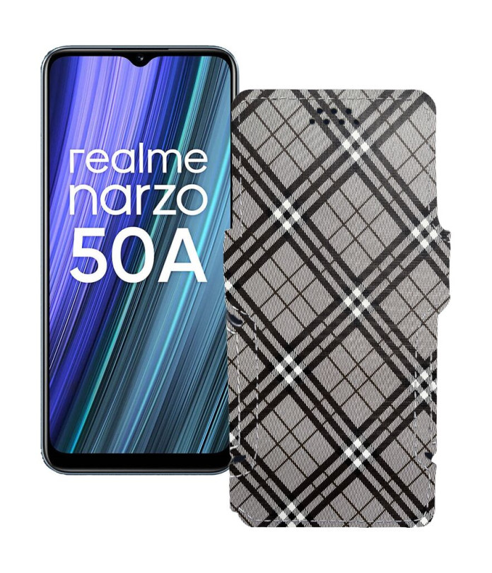 Чохол-книжка з екошкіри для телефону Realme Narzo 50A 2021