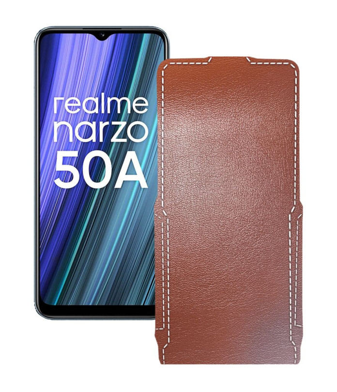 Чохол-флип з екошкіри для телефону Realme Narzo 50A 2021