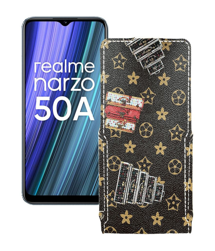 Чохол-флип з екошкіри для телефону Realme Narzo 50A 2021